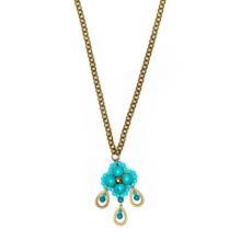 Faux bijoux costume jewelry gold pendant necklace