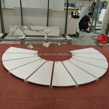 Top Grade Prefab Carved Loft Sintered Stone Marble Circular Staircase