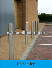 Cast iron parking guard post isolation post traffic barrier with chain movable parking post