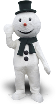 customized snowman mascot costume