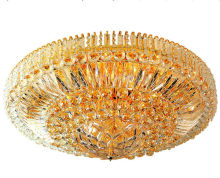 Fancy k9 crystal fluorescent ceiling light fixture