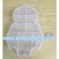 Plastic Angle Wing Shape Box Clear Plastic Jewelry Storage Case With Hole On The Top