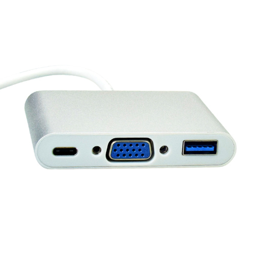 Type C To VGA/PD/USB3.0 USB Charger