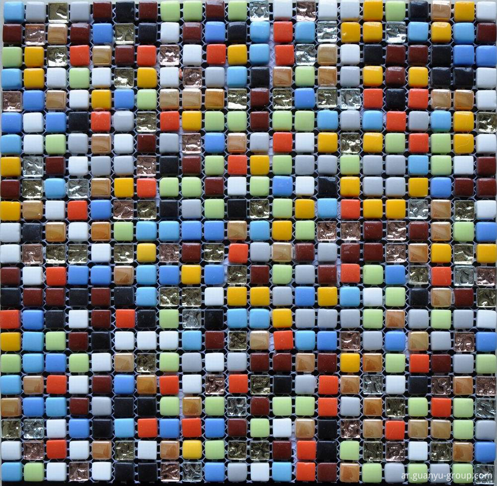 Ceramic Glass Mixed Mosaic Tile