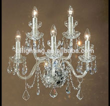 Glass Arm Crystal Wall Sconces for Hotel wall sconce lamp