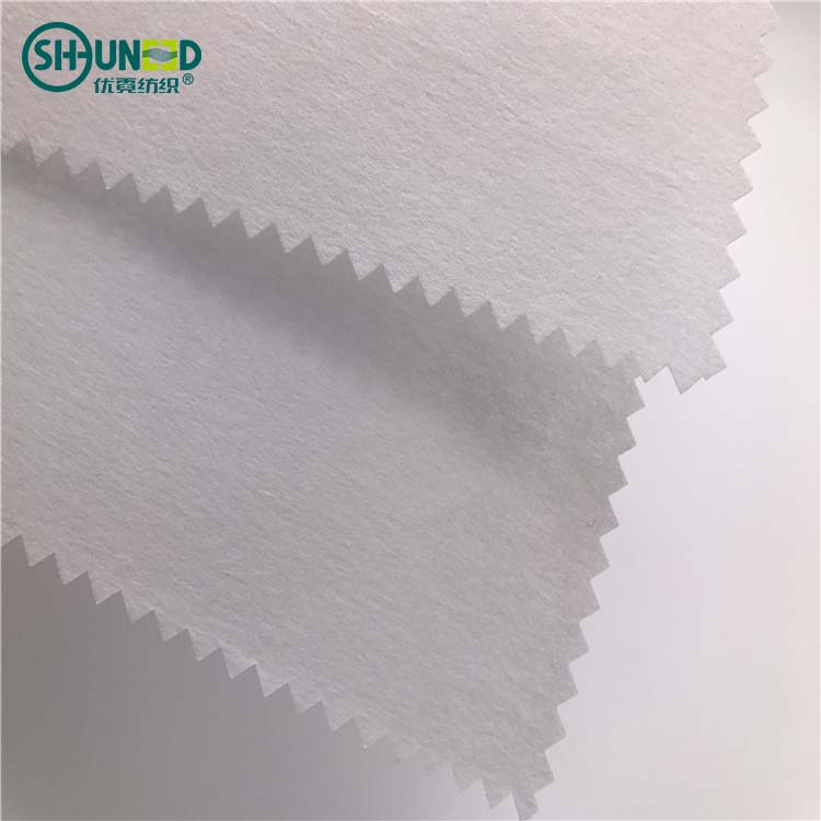 Eco-friendly SGS carded polyester/viscose easy tear away embroidery backing nonwoven fabric embroidery backing paper R8060C-3