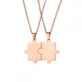 Couple necklace Jewelry gift geometric puzzle necklace