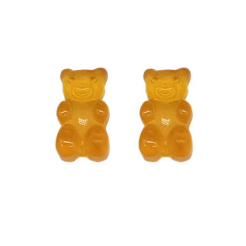 Charme d&#39;ours gommeux en résine transparente de 13mm pour les charmes de Slime de centre d&#39;arc de cheveux de charme de porte-clés