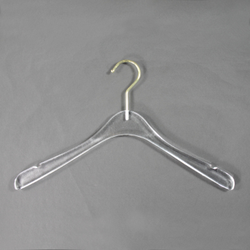 wholesale custom clear acrylic clothes coat hangers