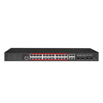 1U 24ports 1000Mbps Couche 2 Interrupteur POE géré