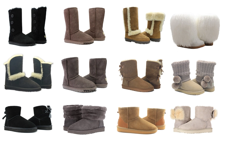 Fashionable warm leather snow ankle Fashionable warm leather snow ankle