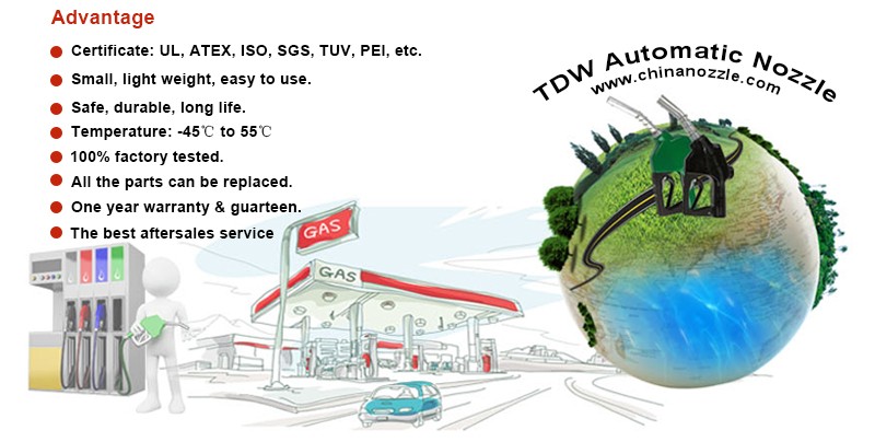 fuel dispenser diesel nozzle 1" high flow rate