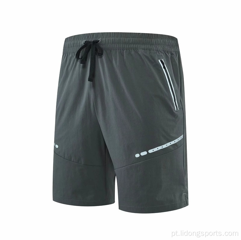 Shorts esportivos de ginástica masculina respirável