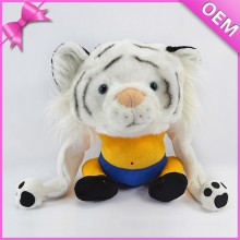 Black and White Tiger Plush Animal Hat, Plush Hat, Plush Animal Shaped Hats