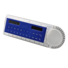 Solar Power 8 Digit Ruler Calculator with Magnifier