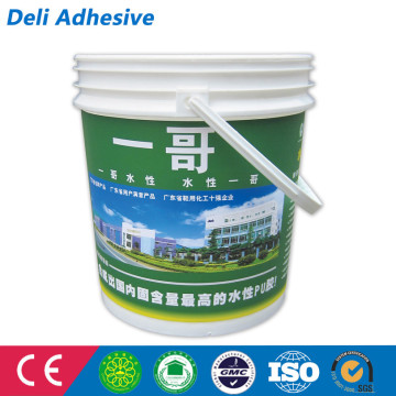 Polyurethane water activated adhesive paints