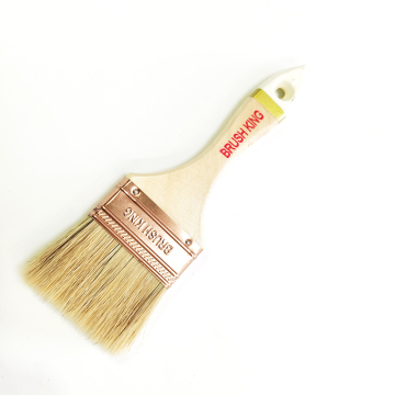 Hot Sale 2.5 Inch 25mm Wood Handle White Bristle Paint Brush - Brush King