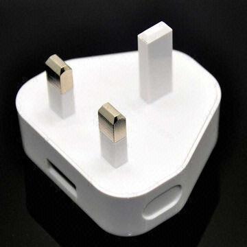 UK USB AC Power Adapters for iPhone, 3G, 3GS, 4G, iPod Touch, iPod Classic and iPod Nano