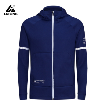 Reflecterende hoodie heren sportjack met capuchon