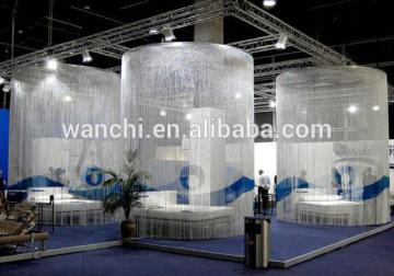 hotel suspended ceiling deco curtain screen/partition curtain wall deco curtain screen for sale