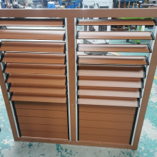 Manual Control Aluminum Blinds with Blackout Fabric for Windows