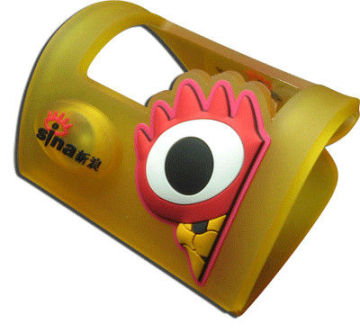 Dustproof Desk Cell Phone Holders With Embossed Logo, Custom Silicone Mobile Phone Holders