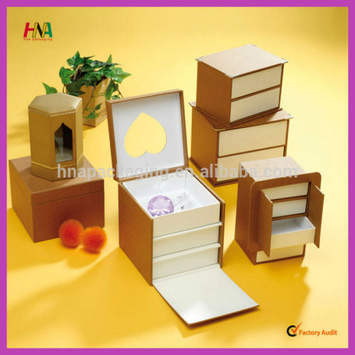 2015 luxury paper packaging box paper gift box with drawer