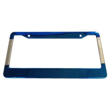 Blue Car License Plate Surround