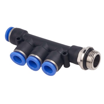 ANRUK Factory Direct Pneumatic Joints 5-Way Air Tube Connectors