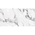 Telha de piso cerâmico branco 900x1800mm Marble Look