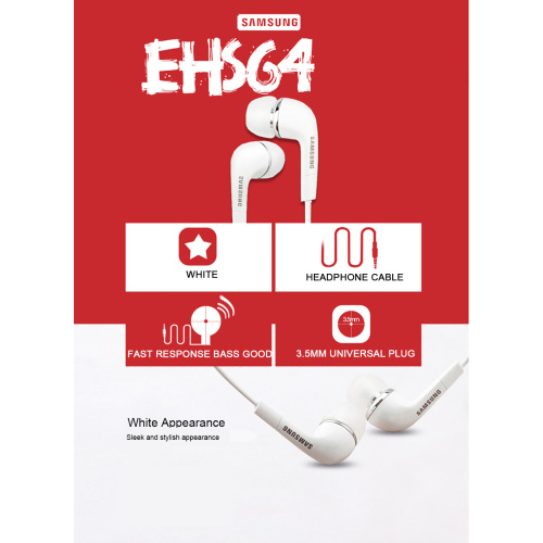 SAMSUNG Original Kopfhörer EHS64 Kabelgebundenes In-Ear mit Mikrofon