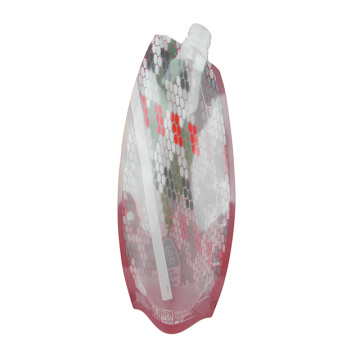 Custom transparent beverage packaging doypack stand-up bag