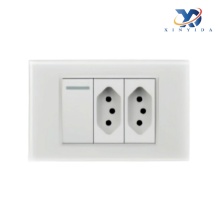 Copper Parts Wall Switch for Brazilian Socket