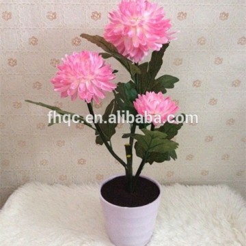 Artificial led flower with pot