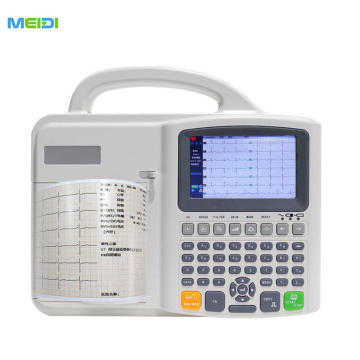 MEIDI High Resolution Three Channels ECG Machine Digital