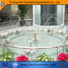 decorative outdoor sparkling laminar jumping jets fountains