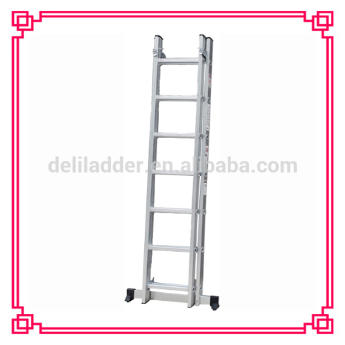 EN131 Approval 2 sections Aluminum Extension Foldable Ladder
