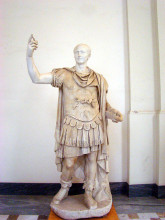 High quality garden decor stone sarving caesar statue for sale