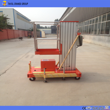 Single Mast Aluminum Alloy Lift Platform