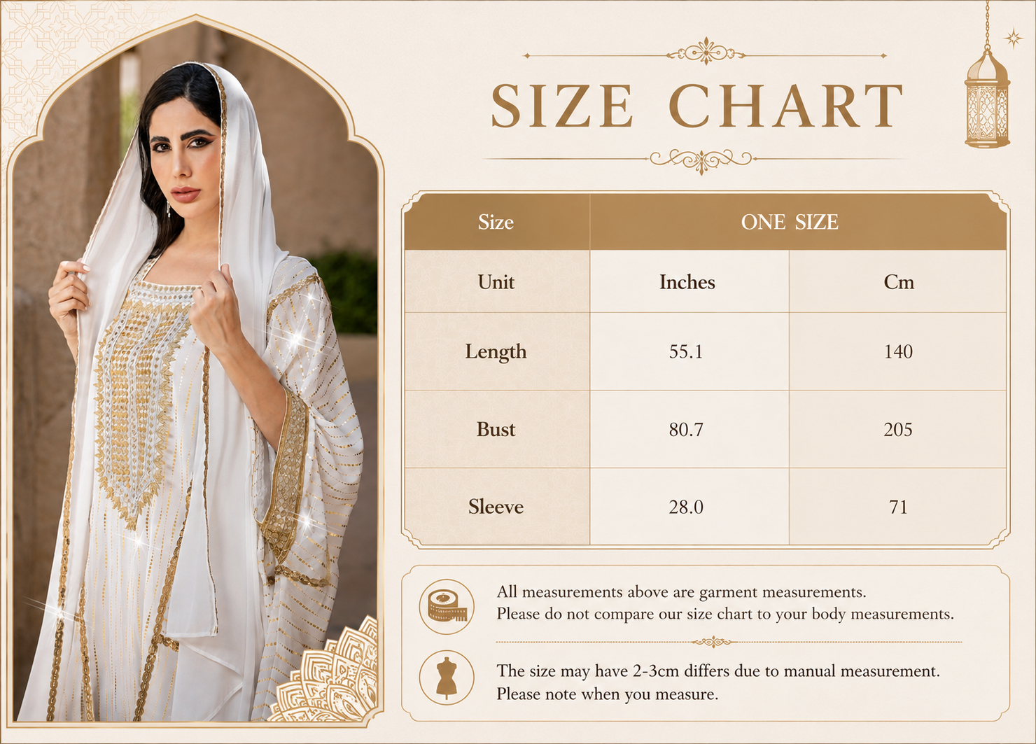 ست لباس کافتان تزئین شده با طلا سفید White Gold Embellished Kaftan Dress Set