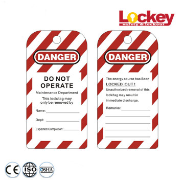 Sicherheitswarnschilder Lockout Tagout Tag