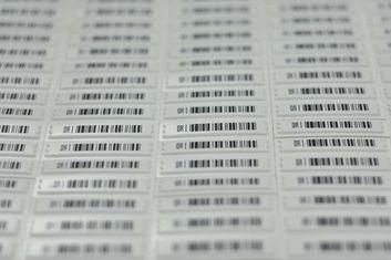 Double-sided 58kHz DR AM Labels , Anti Theft Retail Securit