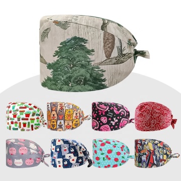 Cotton Pet Medical Scrub Hats - Unisex Nurse & Doctor Caps