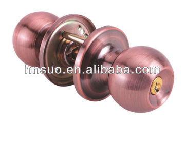 anti copper iron tubular privacy door knob