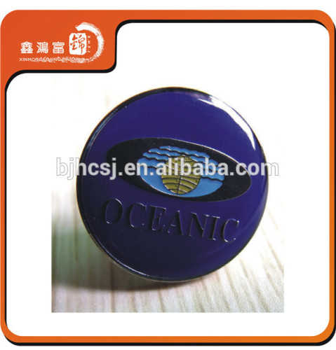 high quality colorful round custom metal badge pin