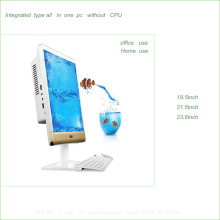 Ultra slim hot sell all in one barebone pc, all in one pc i3 | i5 | i7 CPU OEM AIO PC 19.5'' 21.5'' 23.6''