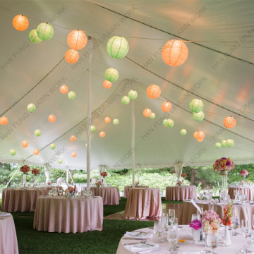 colorful round wedding lanterns