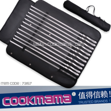 6pcs 60cm Stainless Steel Grilling Kabob Skewers set