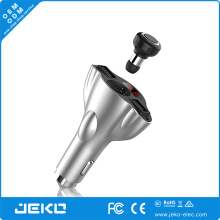 2017 China newest design car charger with bluetooth earphone car adapter
