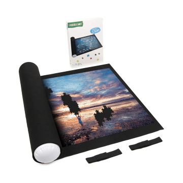 Roll-Up Portable Jigsaw Puzzle Mat with Storage